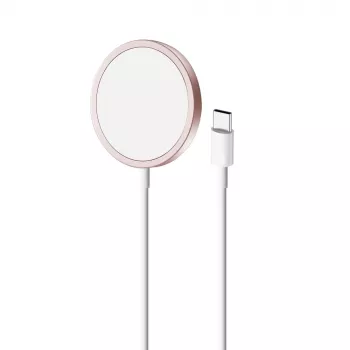 PURO Magnetico MagSafe Wireless Charger 1m – Rozā