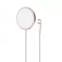 PURO Magnetico MagSafe Wireless Charger 1m – Rozā