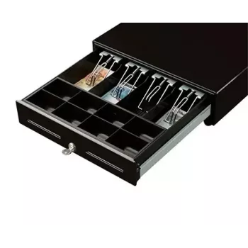 Custom Group Custom Electronic Cash Drawer - 6 V - Melns