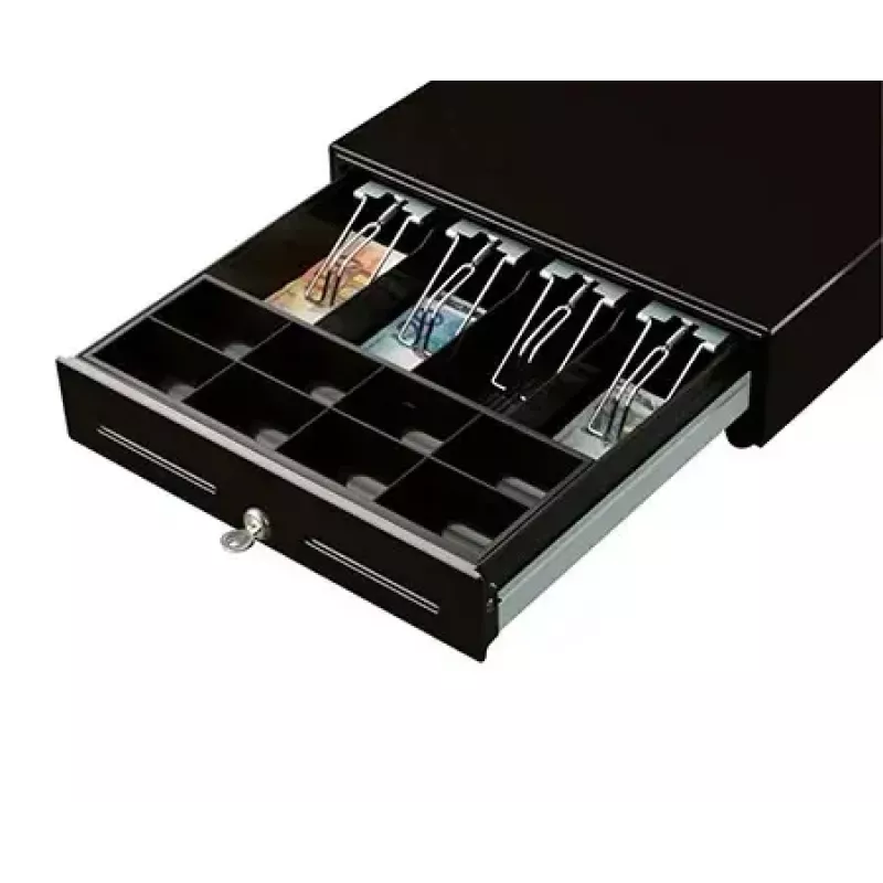 Custom Group Custom Electronic Cash Drawer - 6 V - Melns