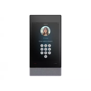 Verkada BC82 Signalizācijas vadības panelis ar kameru - Vadu/Bezvadu - Bluetooth 5.0 - 863-928 MHz - RS-485/10/100 Ethernet - Pelēks