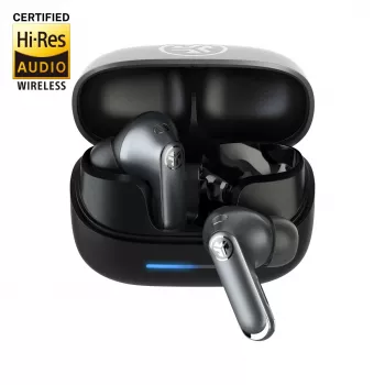 JLab Epic Pods ANC True Wireless Earbuds ar hibrīdu aktīvo trokšņu slāpēšanu, Bluetooth 5.3, IP55, 50h darbības laiks, melns