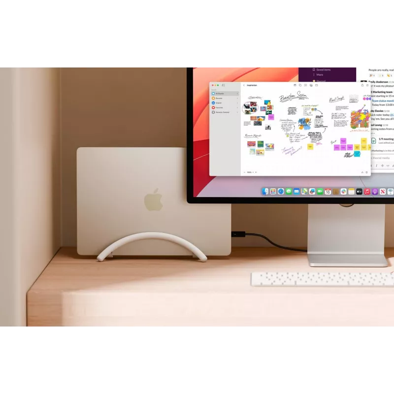 Twelve South BookArc Flex vertikālais klēpjdatora statīvs MacBook - balts
