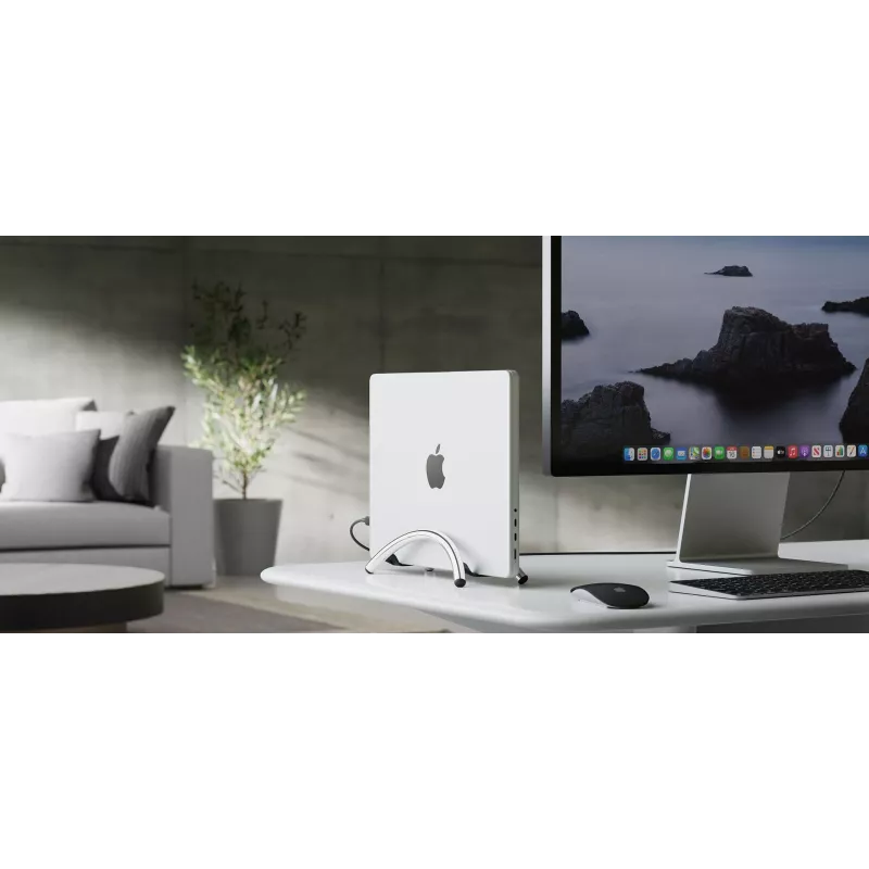 Twelve South BookArc Flex vertikālais klēpjdatora statīvs MacBook - hromēts