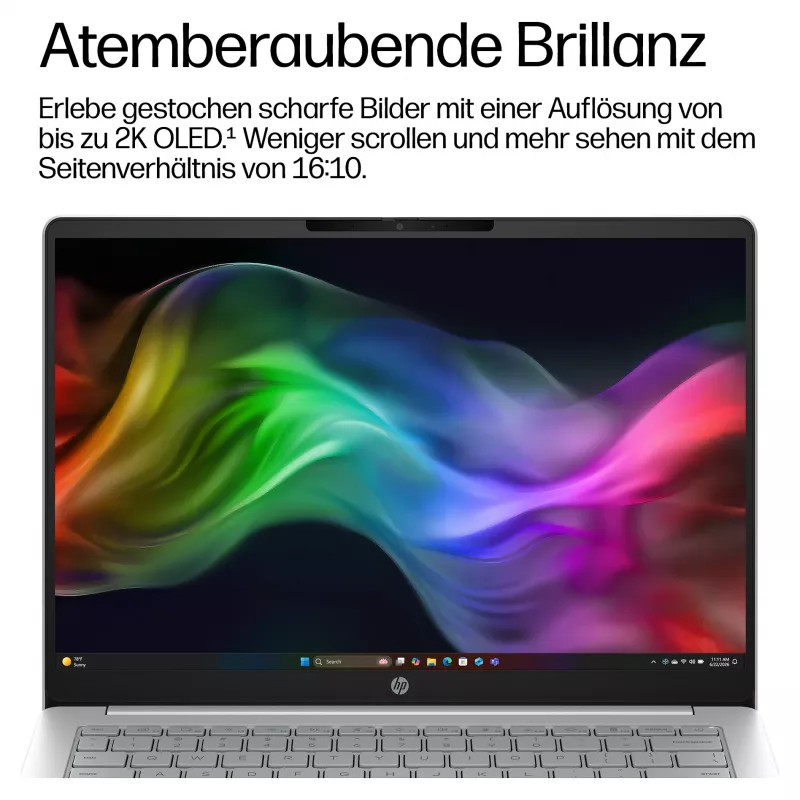 HP OmniBook 3 14-hz0155ng 14 inch WUXGA IPS klēpjdators, Qualcomm Snapdragon X1-26-100, 16GB RAM, 512GB SSD, Windows 11 Home