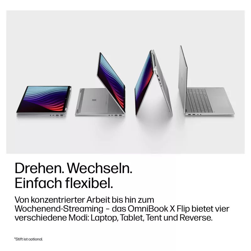 HP OmniBook X Flip 16-cc0160ng 16.0 inch WUXGA Touch 2-in-1 klēpjdators (AMD Ryzen AI 5 430, 24GB RAM, 1TB SSD, Windows 11 Home)