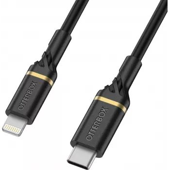 OtterBox Standard USB-C to Lightning kabelis 1m Black Shimmer MFi sertificēts 60W PD