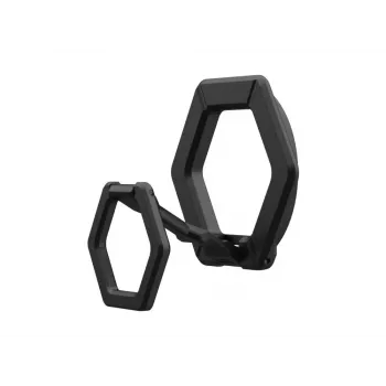Urban Armor Gear Monarch Pro Macītis Apple iPhone 15 Pro Max ar Magnētisko Gredzena Statīvu - Melns