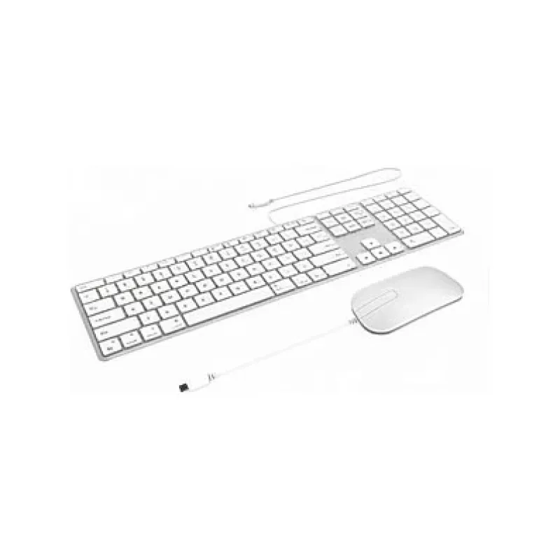 ZAGG Wired USB-C Combo: Keyboard & Mouse Apple Silver