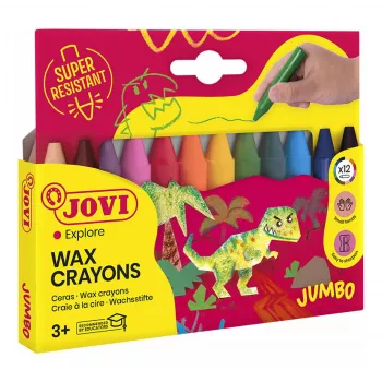 Jovi Vaska krītiņi Jumbo Assorted 12 Pack
