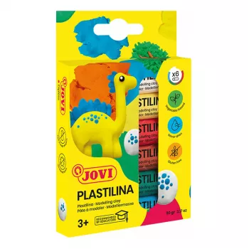 JOVI Plastilina Modelēšanas māls Asorti 6 Krāsas 15g Katra 90g Kopā