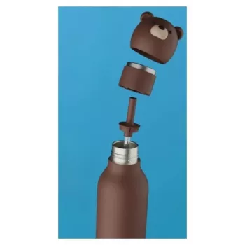 Asobu Bestie Brown Bear 460 ml bērnu izolētā pudele