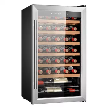 CECOTEC Bolero GrandSommelier 34030 Inox kompresora vīna dzesētājs 34 pudelēm