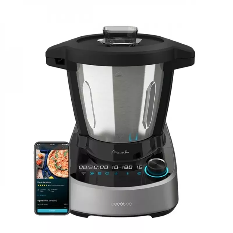 Cecotec Mambo 11090 Multifunkcionāls virtuves kombains, 1700 W, 3,3 L, nerūsējošais tērauds, Wi-Fi