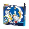 KIDS Sonic The Hedgehog sienas pulkstenis 25 cm apaļš plastmasas analogais kvarcs daudzkrāsains