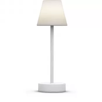 New Garden Lola Slim 30 Battery Table Lamp White