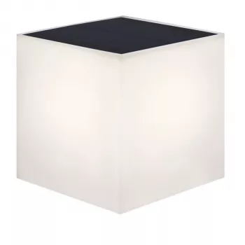 NewGarden WALLY 18x18x18 Saules sienas stādītājs ar integrētu LED gaismu, silta balta 3000K, 1 lūmenis, matēti balts