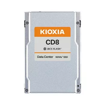 Kioxia CD8-V Series KCD81VUG12T8 12,8 TB SSD, 2,5 collu U.2 (15 mm) NVMe Gen4, datu centriem jauktai slodzei, 3 DWPD