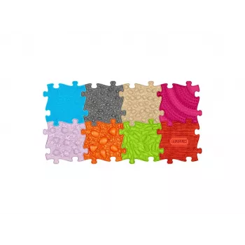Ortopēdisko sensoro paklāju komplekts 8-in-1 Medium 8 puzles paklāji Muffik MFK-020-01