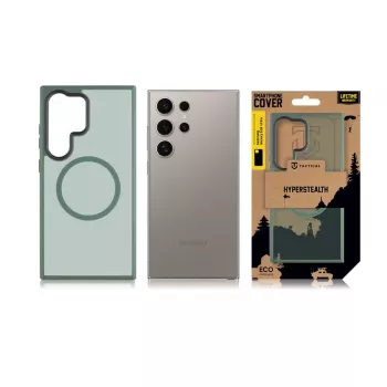 Taktiskais aizmugurējais vāciņš MagForce Hyperstealth Samsung Galaxy S24 Ultra, meža zaļš