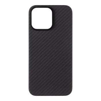 Taktiskais aizmugurējais vāciņš MagForce Aramid Apple iPhone 16 Pro Max melns