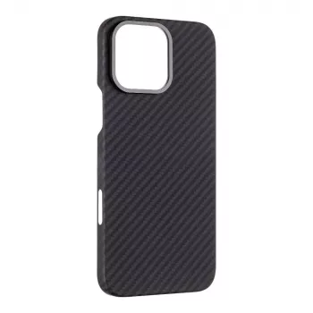 Taktiskais aizmugurējais vāciņš MagForce Aramid Apple iPhone 16 Pro Max melns