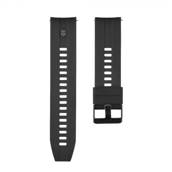 Taktiskā ātrās atbrīvošanas silikona aproce 22mm melna