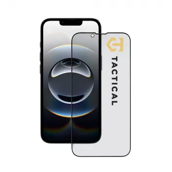 Tactical Glass Shield Privacy Stealth 5D iPhone 13/13 Pro/14/16e/17e Melns