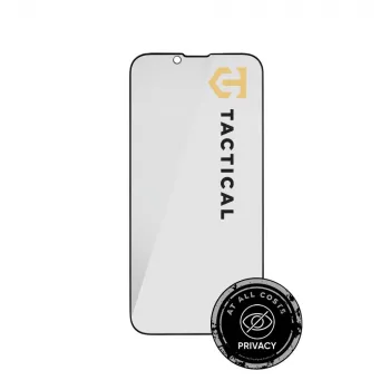 Tactical Glass Shield Privacy Stealth 5D iPhone 13/13 Pro/14/16e/17e Melns
