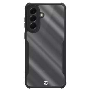 Taktiskais aizmugurējais vāciņš Quantum Stealth Galaxy A57 caurspīdīgs/melns