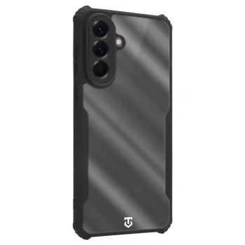 Taktiskais aizmugurējais vāciņš Quantum Stealth Galaxy A57 caurspīdīgs/melns