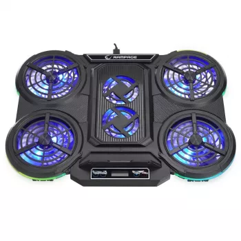Rampage PROTE R6 portatīvo dzesēšanas statīvs, 10-17 collas, RGB
