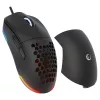 Rampage BLINK Vadu USB spēļu pele, 12800 DPI, RGB, optiskais sensors, melna