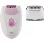 Braun Silk-epil 3 SE3-031 Epilators Balts/Rozā