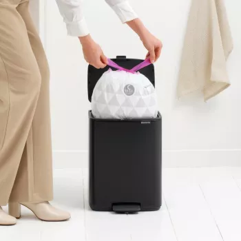 Brabantia Bo Pedāļu Atkritumu Tvertne 12 Litri Matēti Melna (238000)