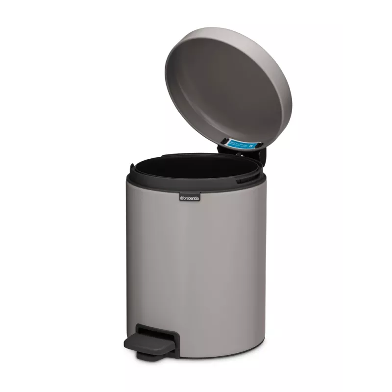 Brabantia NewIcon Pedāļu atkritumu spainis 5,0 L Soft Grey (25 22 04)