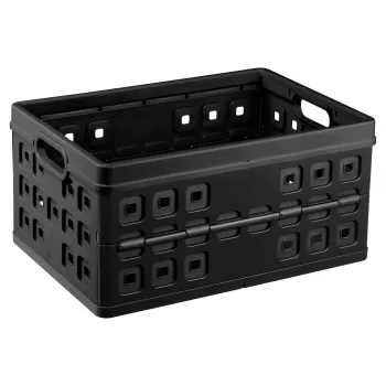 Helit Klappbox Square H6180295 46L Salokāma Uzglabāšanas Kaste Pelēka/Melna