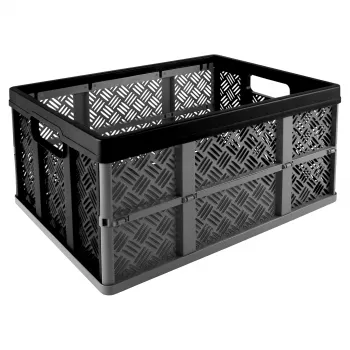 Helit Klappbox Basic H6180495 32L Saliekamā Uzglabāšanas Kaste Melna/Pelēka