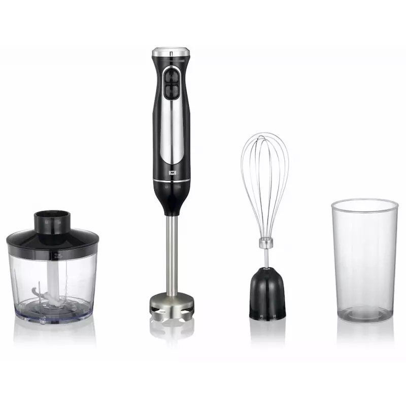 Melissa & Doug Blender Set ar smalcinātāju, putotāju, krūzi, melns un nerūsējošais tērauds (16210069)