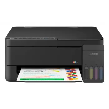 Epson EcoTank L3310 Daudzfunkciju tintes tvertnes printeris - Krāsains - A4 - Drukāšana, skenēšana, kopēšana - USB 2.0 - Līdz 33 lpp/min (Melnraksts melns) - 5760 x 1440 DPI - 3 pl - Manuāls duplekss - 100 lapu ievade - 4.1 kg