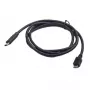 Gembird USB-C uz Micro-USB kabelis 1,8m Melns USB 2.0