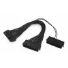 GEMBIRD CC-PSU24-01 24-Pin ATX Barošanas Pagarinātājkabelis, Vīrietis uz Sievieti, 30 cm, Melns