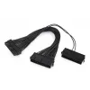 GEMBIRD CC-PSU24-01 24-Pin ATX Barošanas Pagarinātājkabelis, Vīrietis uz Sievieti, 30 cm, Melns