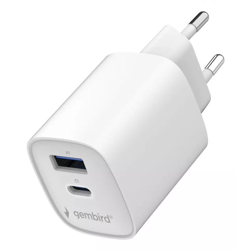Gembird TA-UC-1A1C-PD45-01-W 45W USB-C PD sienas lādētājs balts