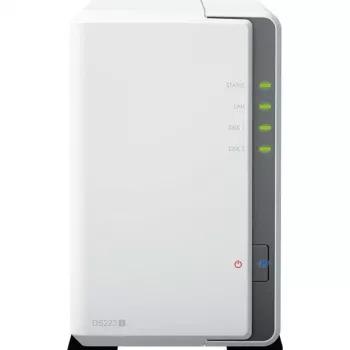 Synology DS223j 2-Bay 8TB NAS ar 2x 4TB Synology HAT3300-4T HDD