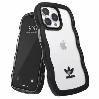 Adidas OR Wavy Case iPhone 13 Pro / iPhone 13 6,1 inch Melns Caurspīdīgs