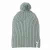 Lodger 100% Merino vilnas cepure ar pomponu Piparmētru zīds 6-12 mēneši