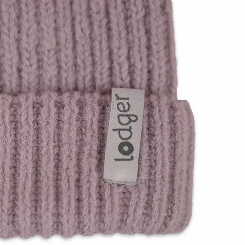 Lodger 100% Merino vilnas mazuļu cepure Roza 6-12 mēneši