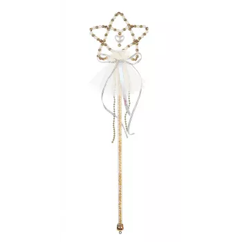 Souza! Coralina Star Magic Wand with Pearls White-Gold