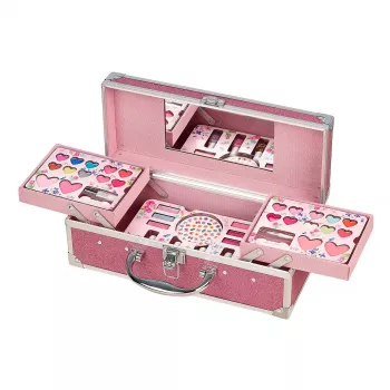 Souza Foldable Makeup Suitcase with Mirror for Children 37-Piece Set